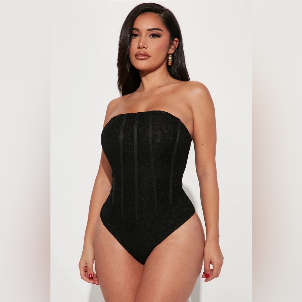 NWT Lace Corset Bodysuit